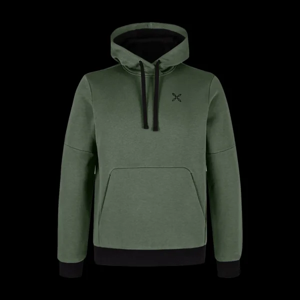 LOGO COTTON HOODED SWEATER<Montura Shop