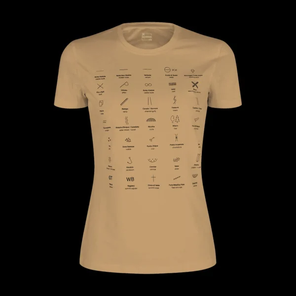 TOPOGRAPHIC T-SHIRT WOMAN<Montura Shop